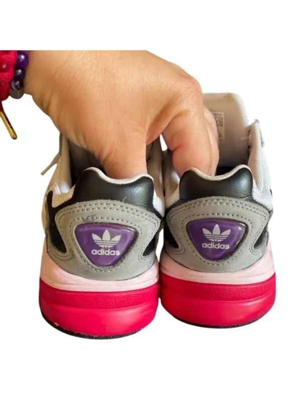 Adidas Originals Falcon White Grey Pink Chunky Sneakers CG6214 Women's Size 5 - Image 12