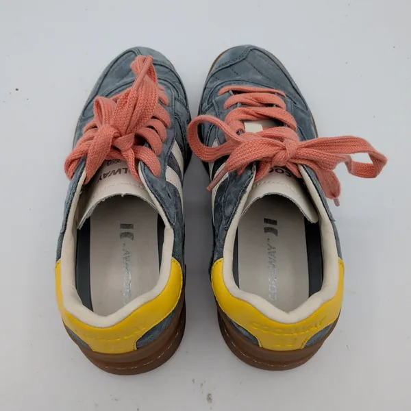 Coolway Goal Blue Suede Low Top Sneakers Womens Size 6 Gum Sole Retro Skater‎ - Image 6