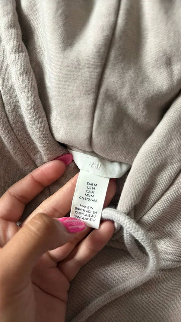 H&M Hoodie Tan Basic - Image 2
