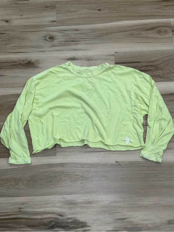 Free People Movement Inspire Layer Shirt Long Sleeve Sour Citrus Women’s Medium - Image 2