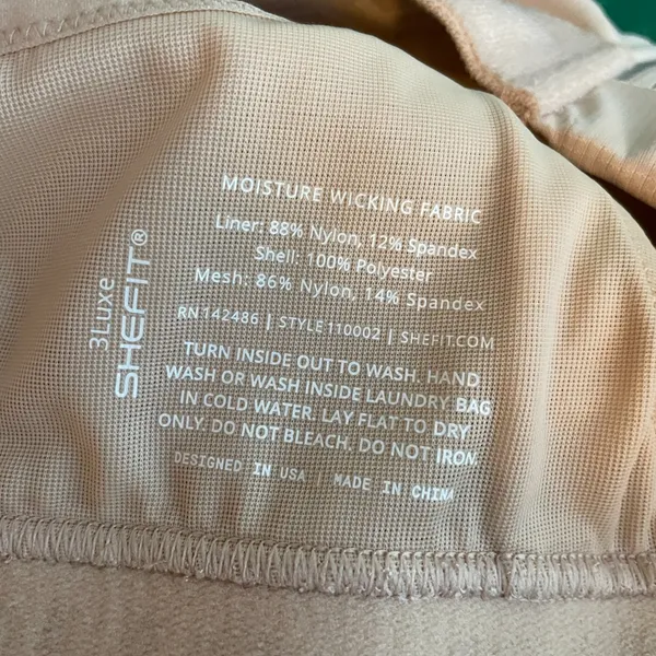 Shefit Women Plus Size 3Luxe 3XL Beige Ultimate Sports Bra High Impact Athletic - Image 7