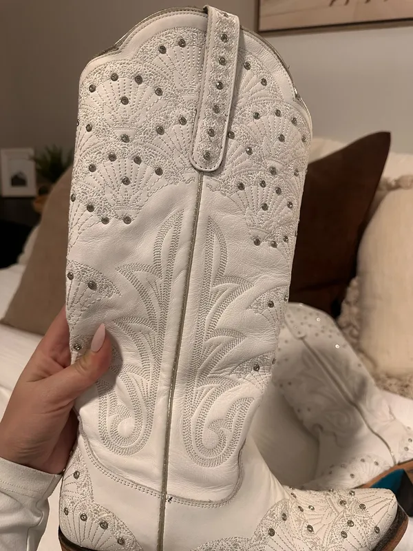 White Lane Cowboy Boots Size 8 - Image 6