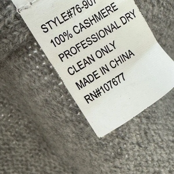 Alice & Olivia Grey Cashmere Y2K Sweater Womens S Chunky Buttons Fall Cardigan - Image 9