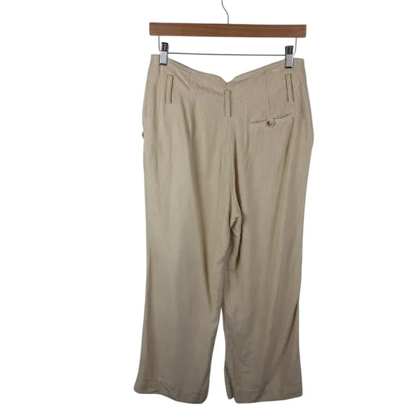 Sézane Cream Corduroy‎ Wide Leg Trousers Pants Size 40 US 8 Minimalist Old Money - Image 5