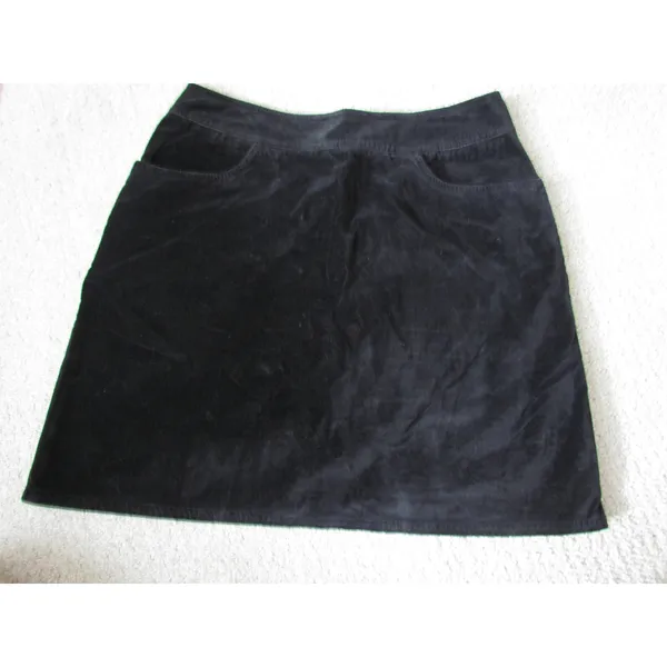 American Eagle Corduroy Mini Skirt Size‎ 12 Black Vintage Y2K Grunge Casual - Image 2