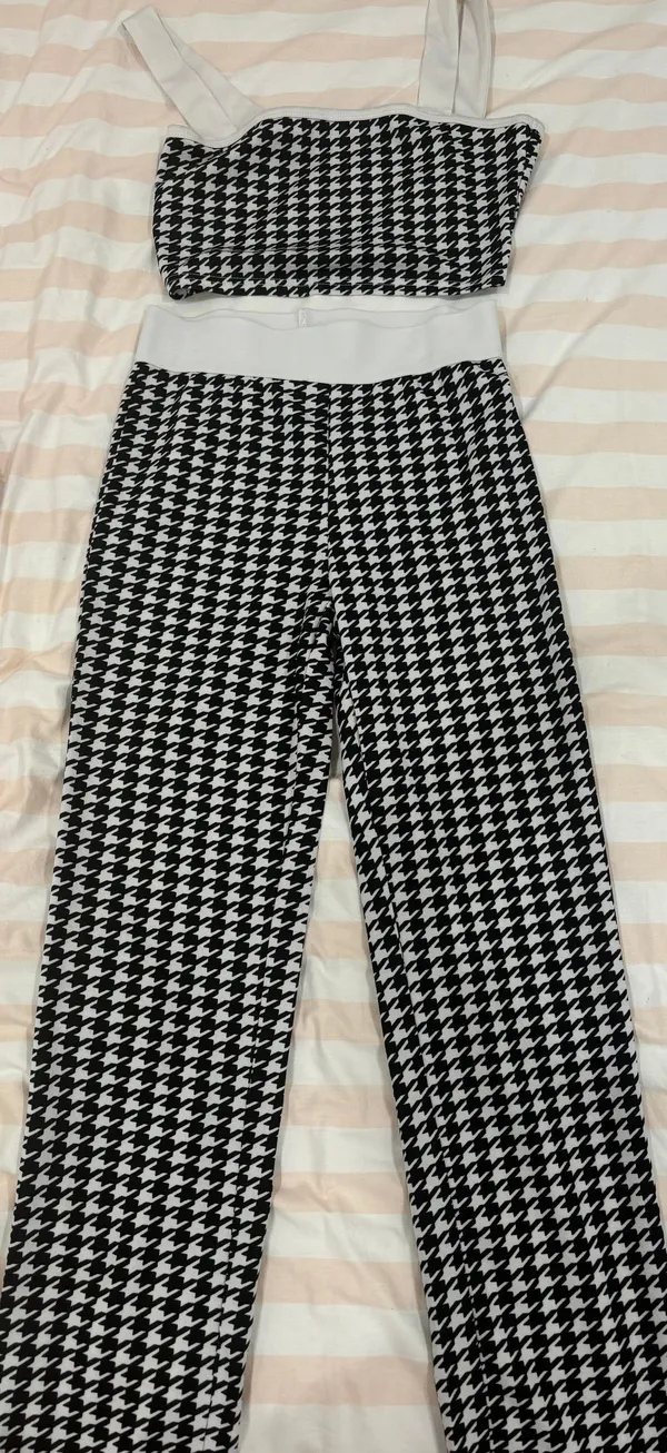Amazon Black and White Houndstooth Set - Image 4