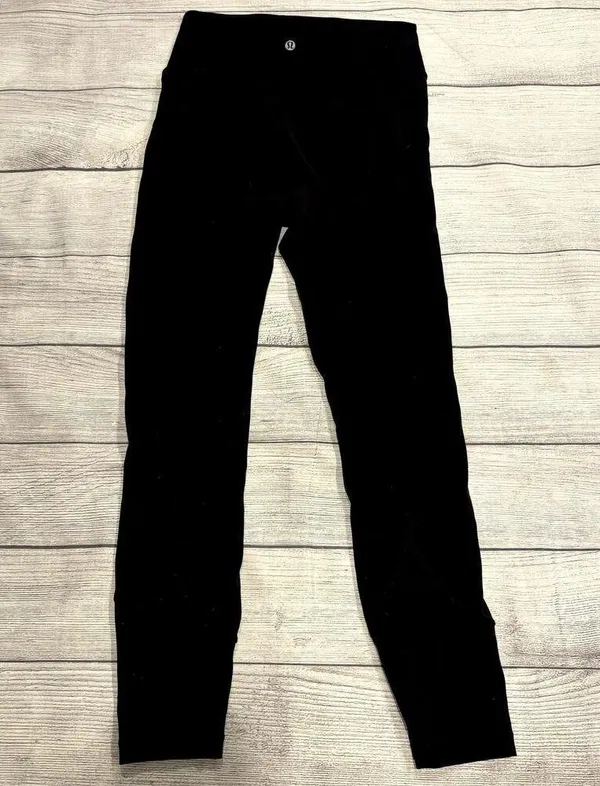 Lululemon In Movement 7/8 Tight Everlux 25" Black Legging Women Size 6 - Image 7