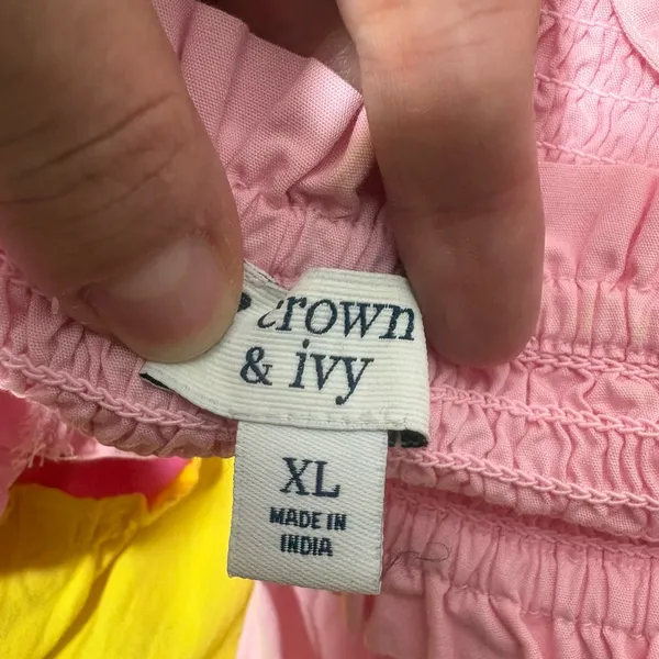 CROWN & IVY Rainbow Striped Maxi Dress - Image 6