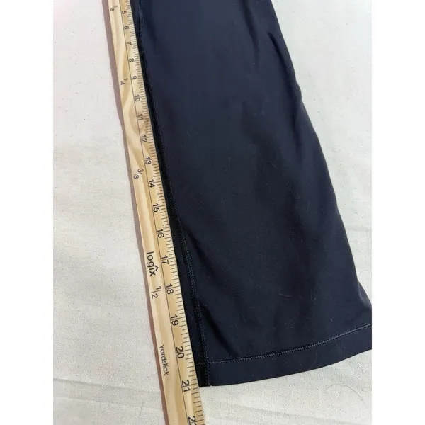 Vintage Alo Yoga Cool Fit Cropped Black Leggings W/ Purple Band XS (a5) - Image 4