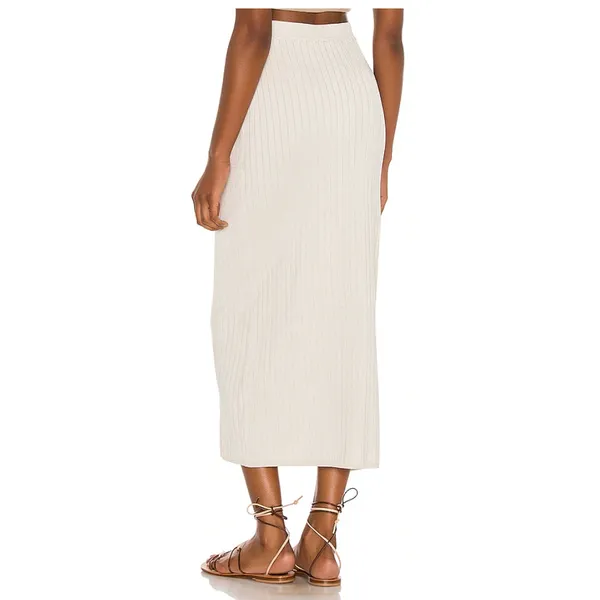 NWOT Beach To Night Midi Skirt by Free People FP Beach sz. Small in Cream - Image 2