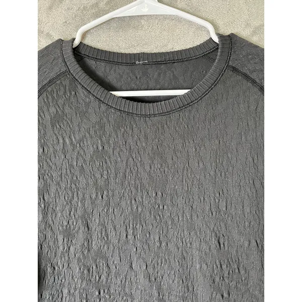 Lululemon Rest Less Pullover Black Textured Long Sleeve Running Workout Top 6 - Image 2