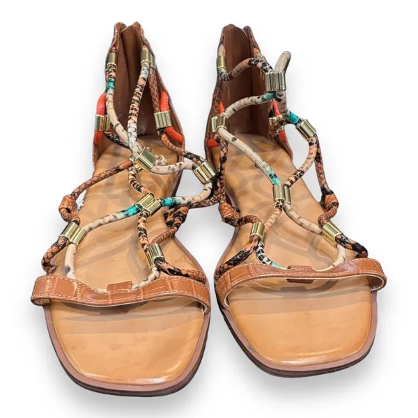 Aldo women Occeran Flat Caged‎ Sandals Sz 8 - Image 2