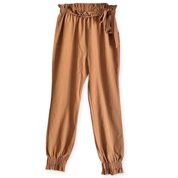 Shein Pants High-Waisted Paper Bag Large ankle - Image 2