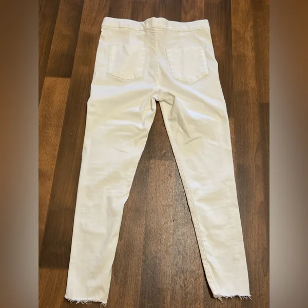 Free People Cream Skinny Jeans - Image 4