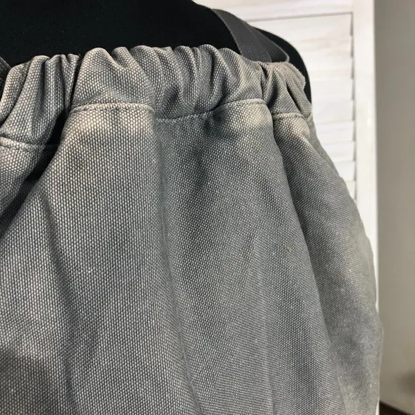 Y2K Goth Grunge Gray Canvas Backpack - Image 11