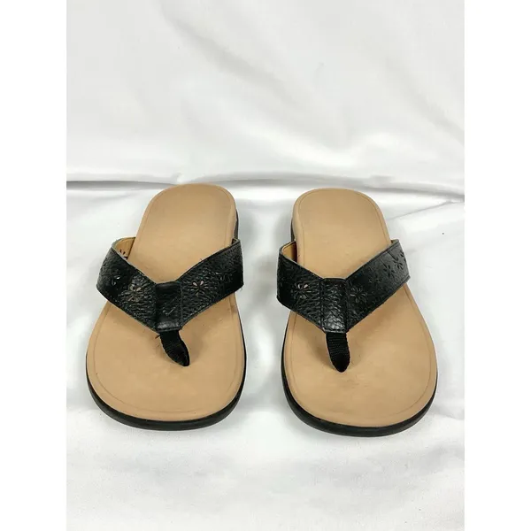 Vionic Shona Supportive Orthotic Flip Flops Perforated Sandals Sz 10.5 Approx. - Image 2