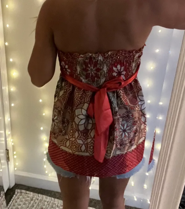 Wet Seal vintage  strapless top - Image 2