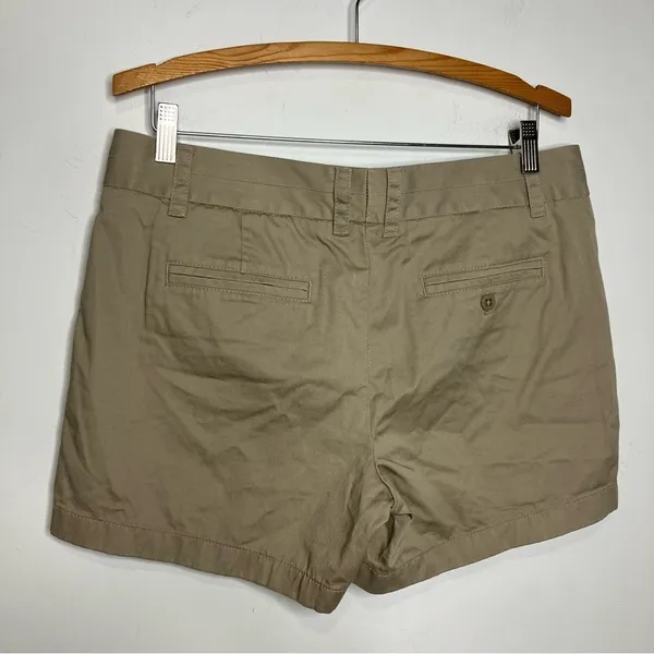 J. Crew 100% cotton chino‎ broken in khaki shorts size 10 - Image 4