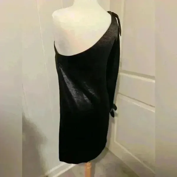 Rebecca Minkoff Dress Black Mini One‎ Sleeve Nash $228 Size 4 Hoco Homecoming - Image 4