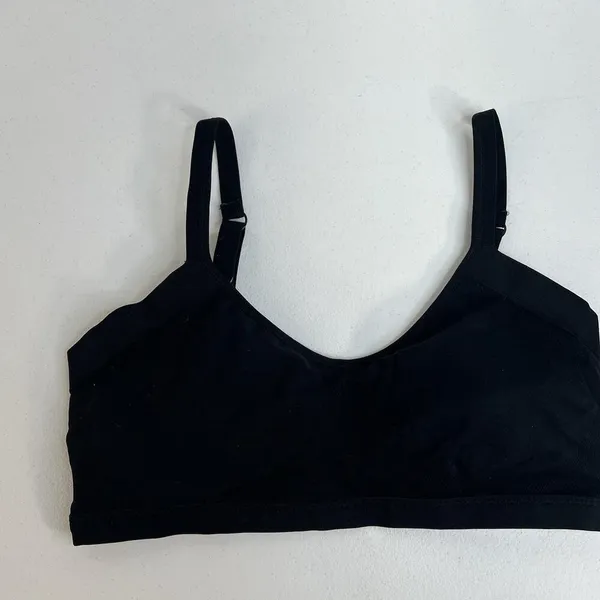Felina Medium M Bra Seamless Side Smoothing Wireless Removable‎ Padding Black - Image 3