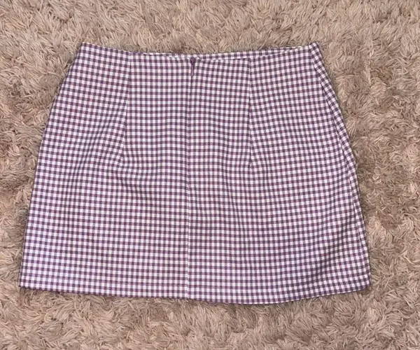 Purple Plaid Urban Outfitters Mini Skirt - Image 3