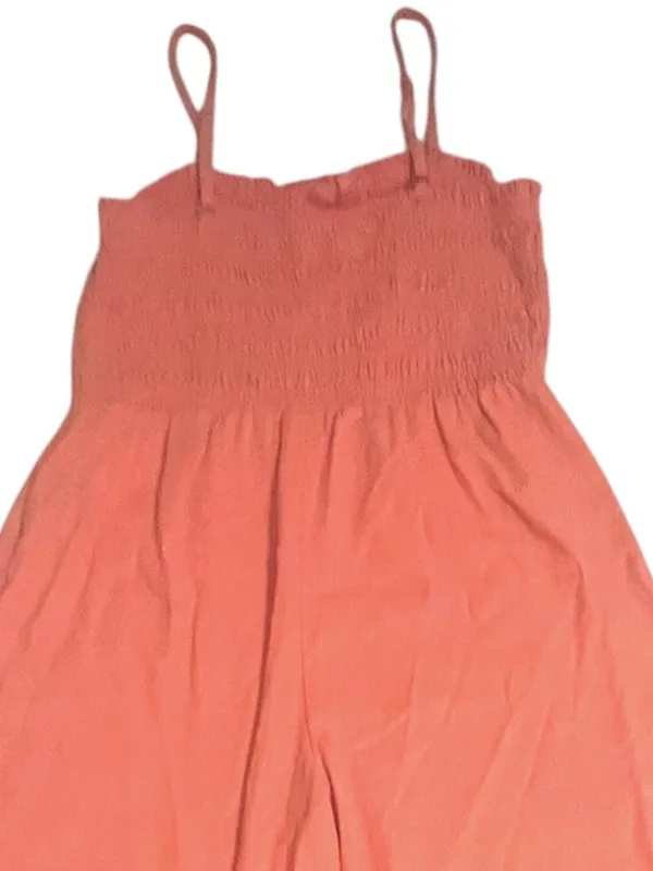Universal Threads Linen Jumpsuit Size Large Coral Wide Leg - Image 9
