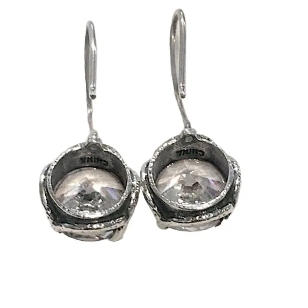 SILPADA Sterling Silver Faceted Round Cut Cubic Zirconia Center Stage Earrings - Image 10
