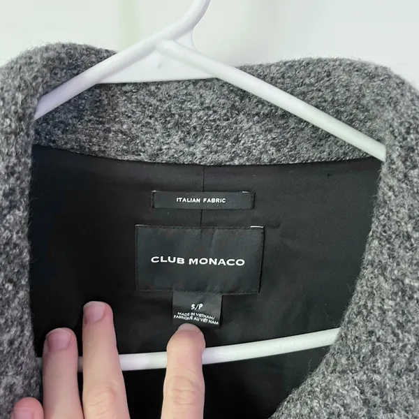 Club Monaco Darelle Wool Coat- Size Small - Image 6
