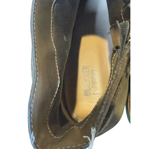 Bleecker and‎ Bond Kelsey Tan Leather Suede Buckle Strap Ankle Booties Size 10 M - Image 6
