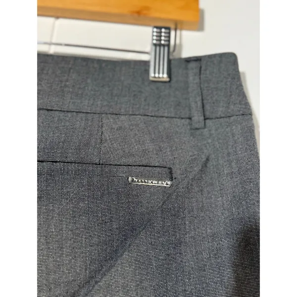 Anne Klein Pants Womens 8 Charcoal Gray Bootcut Stretch Dress Trousers - Image 5