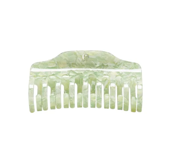 Lululemon Jumbo Claw Clip Willow Leaf/Matcha Magic - Image 3