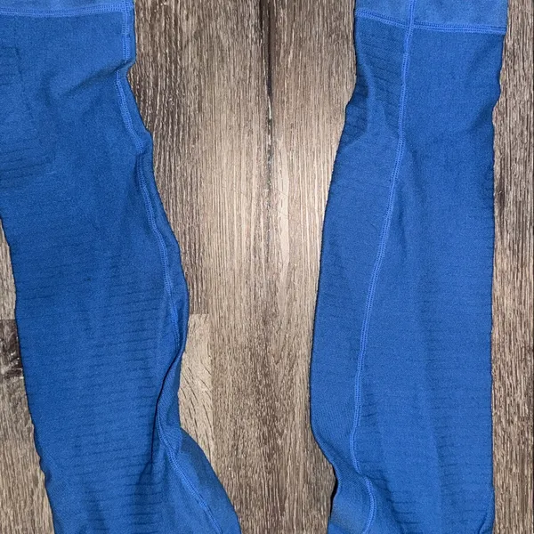 Stella Elyse blue ribbed compression leggings Size S/M Size M - Image 5