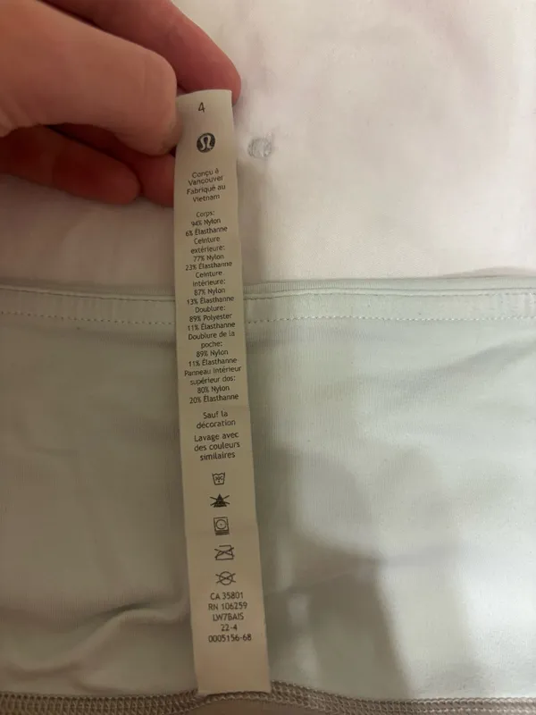 of Lululemon Speed Up High-Rise Lined Shorts White - Image 3