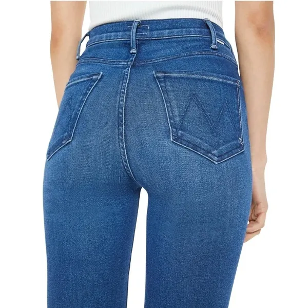 MOTHER The Hustler Flood Fray Jeans Whatever You Want Wash‎ Size 26 - Image 11