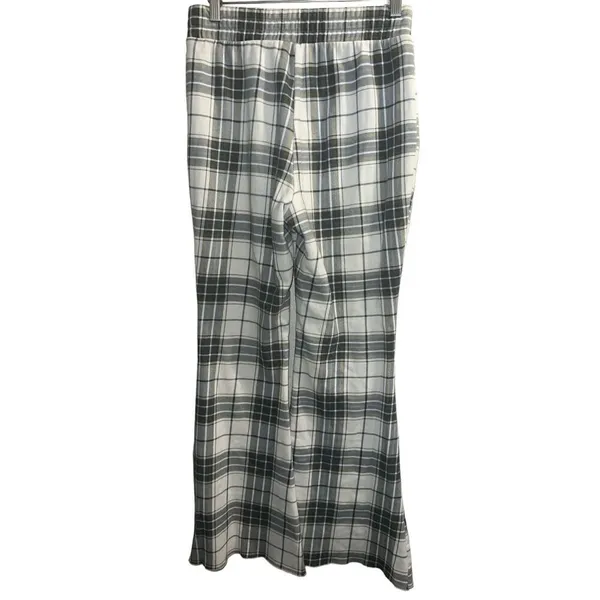 ✨Graysons Threads - Plaid Lounge Wide Leg Graphic Sz Medium Pants✨ - Image 3
