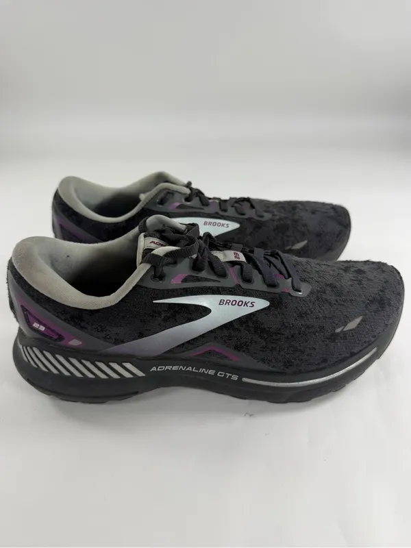 Brooks Adrenaline GTS 23‎ Gray Purple Stability Running Shoes Womens 9.5 Med - Image 4
