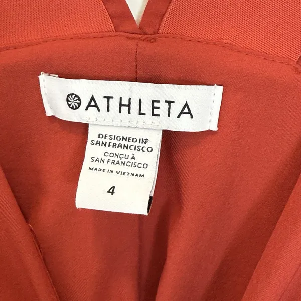 Athleta Savannah Jumpsuit Romper 4 Wide Leg Casual Current Red - Image 7