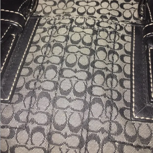 Gray Coach Purse  - Image 5