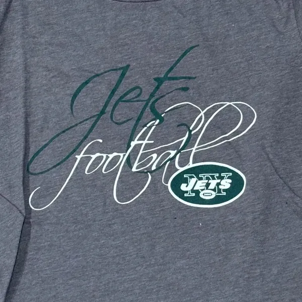 NFL Team Apparel New York Jets Tee Shirt Women’s Medium - Image 3