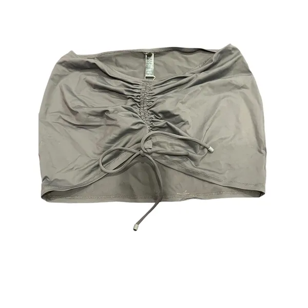 Skims Swim Ruched Mini Skirt - gunmetal Size M NWT ( sold out) - Image 4