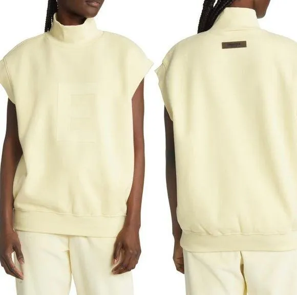 Fear of God Essentials Mock Neck Cotton Blend Vest Sweater size XS - Image 2