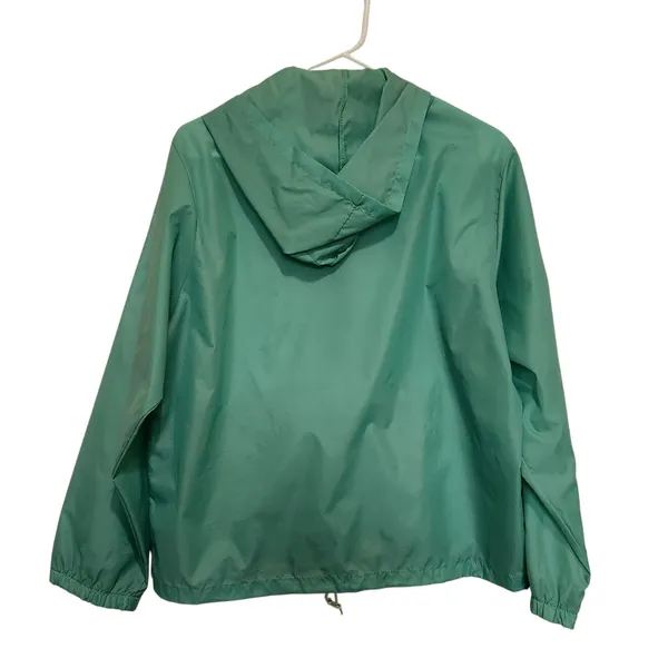 Eddie Bauer Light Teal Lightweight Wind Anorak Activewear Jacket Size Medium - Image 2