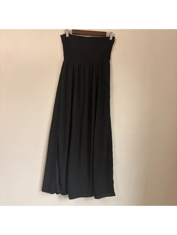 Sincerely Jules Black Strapless Dress Women’s Small Keyhole Front Tie Detail - Image 4