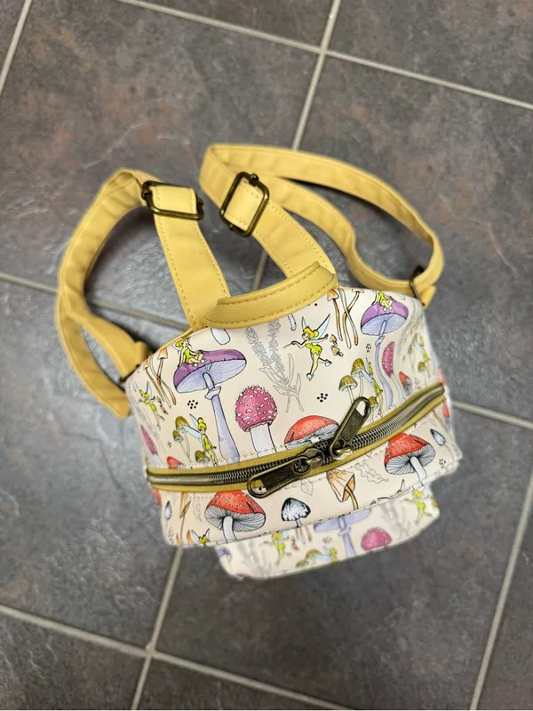 Loungefly Disney Peter Pan Tinker Bell Mushrooms Mini Backpack Bag Fairycore - Image 7