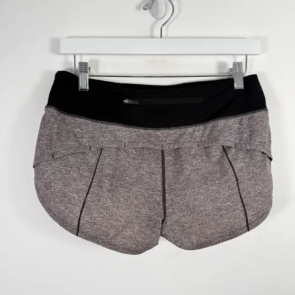 Lululemon Speed Up Short 2.5" Heather Lux Multi Black Grey Gym Athletic Womens 4 - Image 3