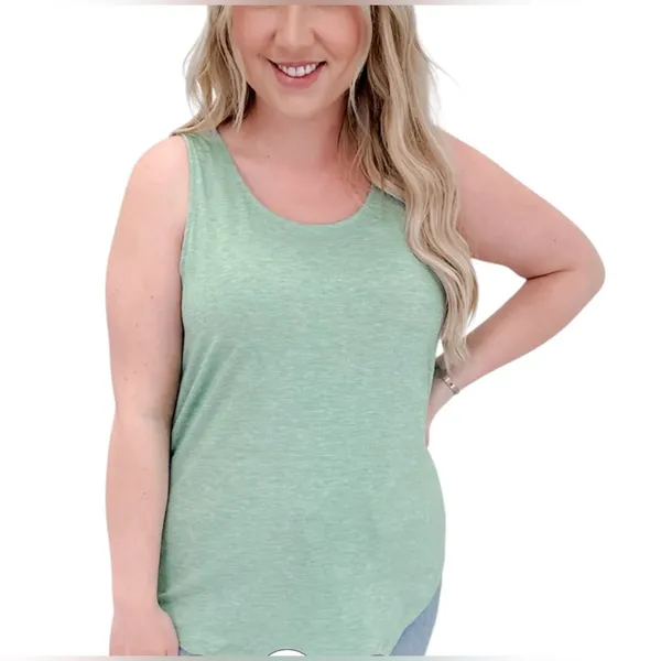 Michelle Mae Tiffany tank Light sage green Large - Image 7