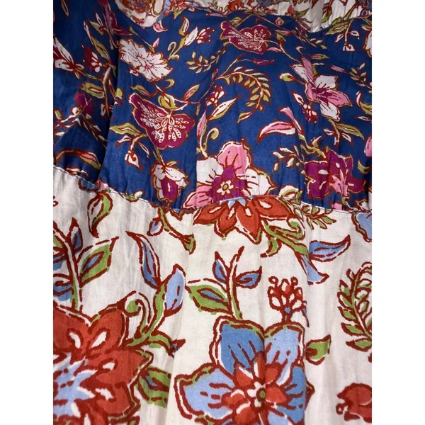 Harlow & Rose Floral Boho Tiered Midi Dress Cottagecore Prairie‎ NWT Medium - Image 9