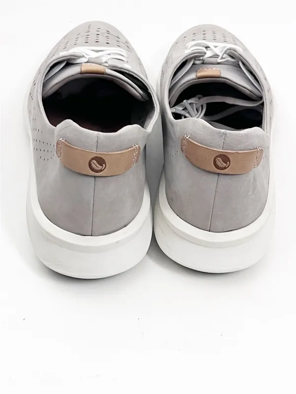 CLARKS Unstructured Gray Perforated Lace Up Shoes Women’s Size 11 Casual Neutral - Image 11