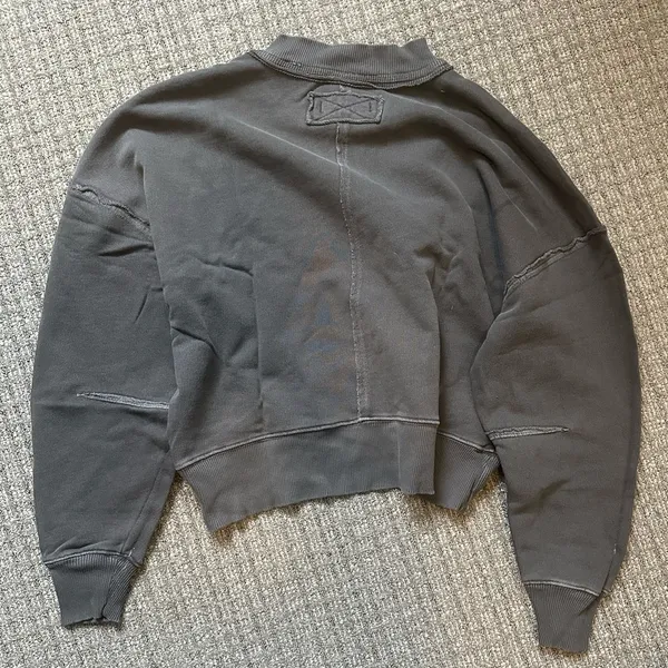 Free People We the Free Hi-Lo Pullover Black Gray XS NWT - Image 6