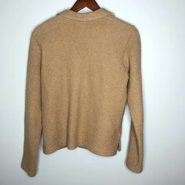 J. Crew 100% wool tan beige jacket made in Italy - Image 4